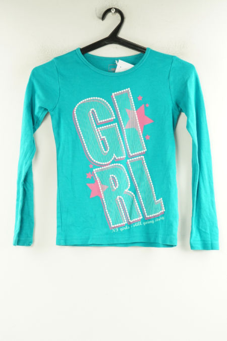 Bluzka niebieska z napisem