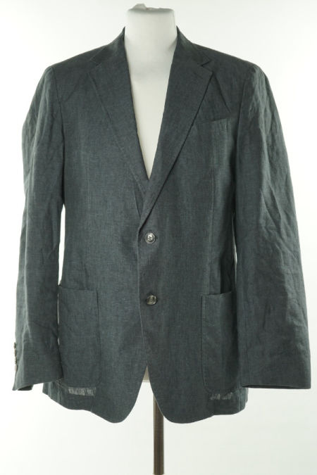 Marynarka ciemnoszara lniana