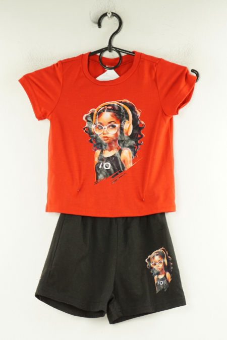 Komplet bluzka i krókie spodenki