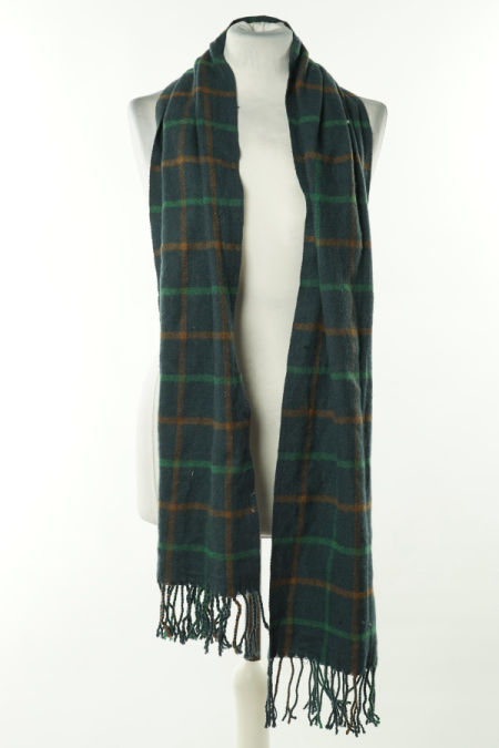 Szalik zielony w kratkę