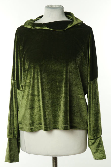 Bluzka zielona satynowa