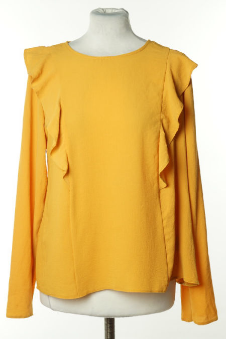 Bluzka żółta z falbankami