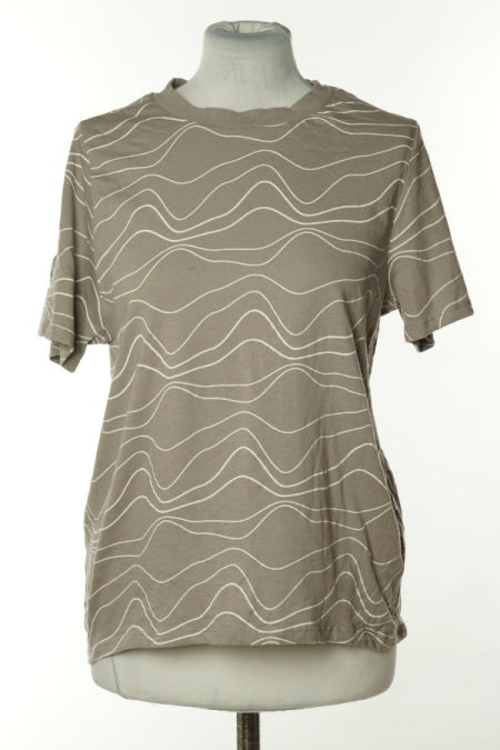 Koszulka beżowa w białe paski