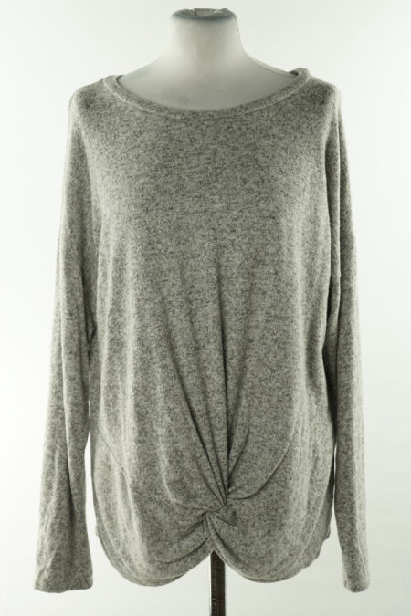 Bluzka sweterkowa szara melanż