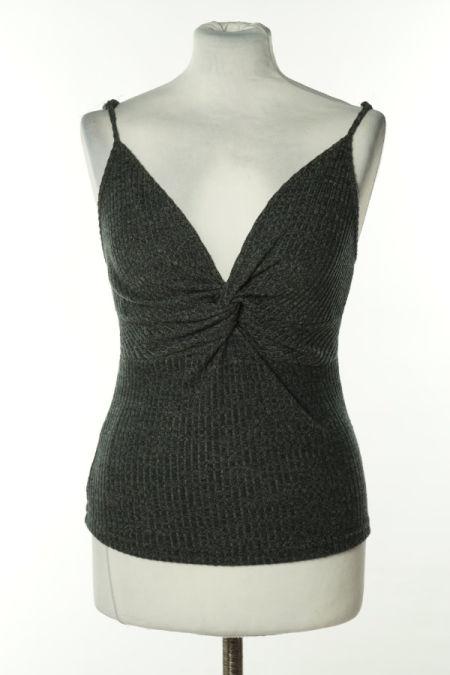 Koszulka szara sweterkowa na cienkich ramiączkach