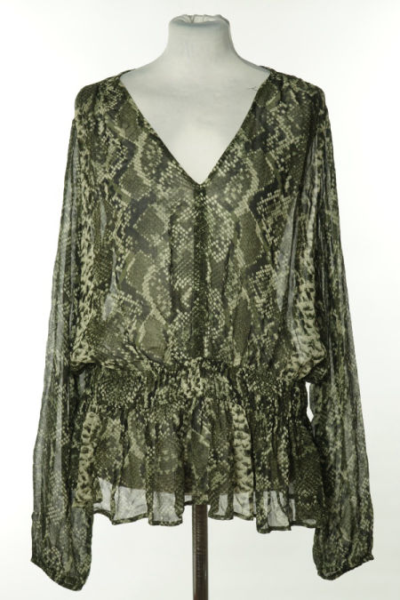 Bluzka zielona wężowa