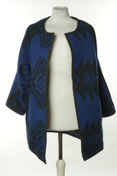 Narzutka granatowo-czarna