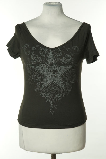 Koszulka czarna z szarym nadrukiem