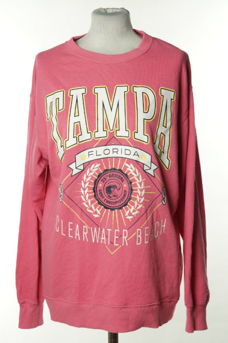 Bluza różowa z napisem