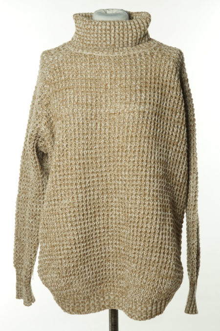 Golf beżowy melanż