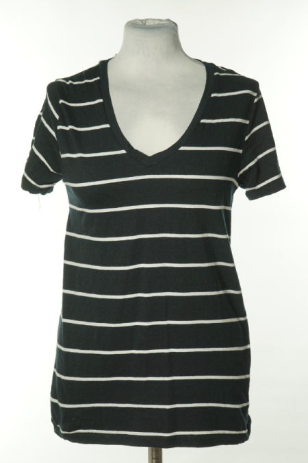 Koszulka czarna w białe paski