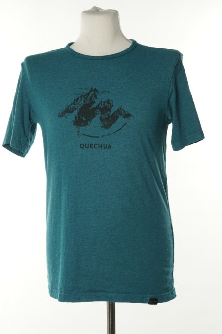 Koszulka niebieska nadruk