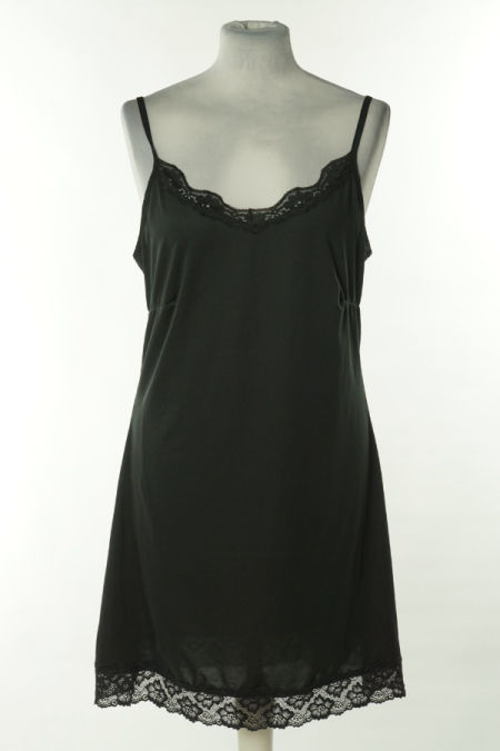 Koszula nocna czarna z koronką