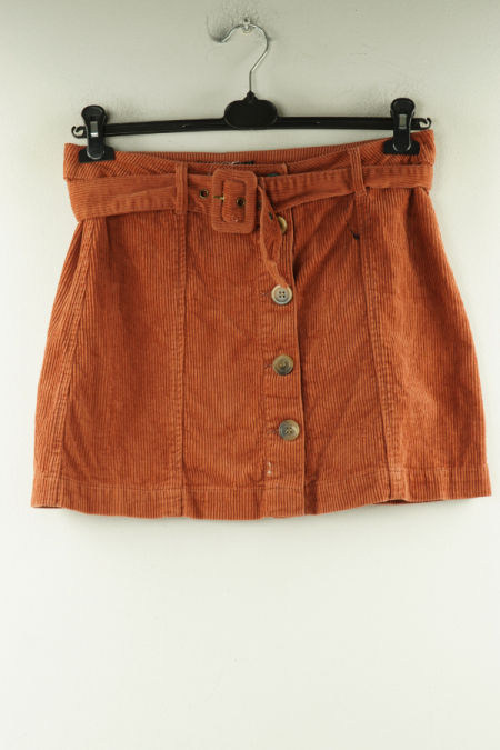 Spódnica ceglasta sztruksowa