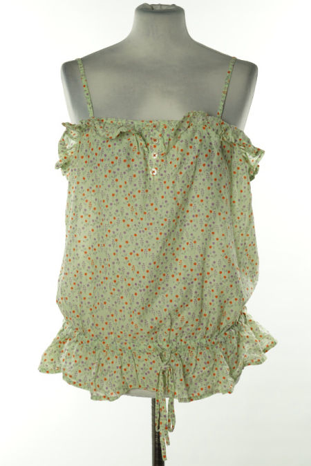 Bluzka zielona w kwiaty