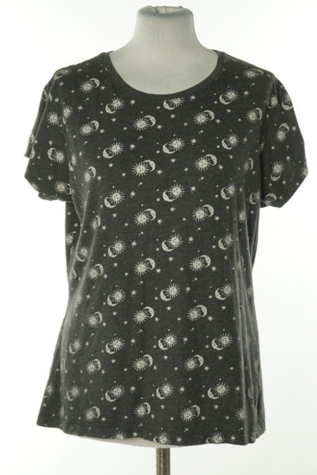 Koszulka szara w słońce i księżyc