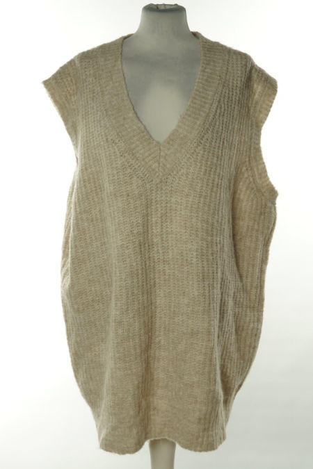 Kamizelka beżowa sweterkowa