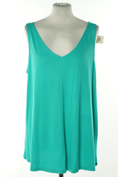 Bluzka niebieska na cienkich ramiączkach