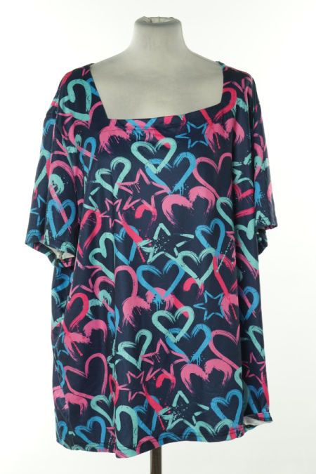 Koszulka granatowa w serca