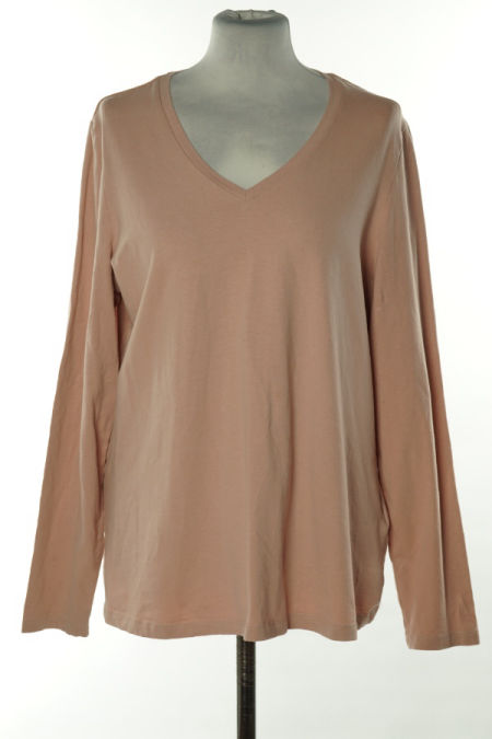 Bluzka jasnoróżowa gładka