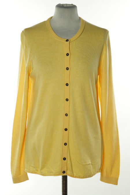 Kardigan żółty sweterkowy