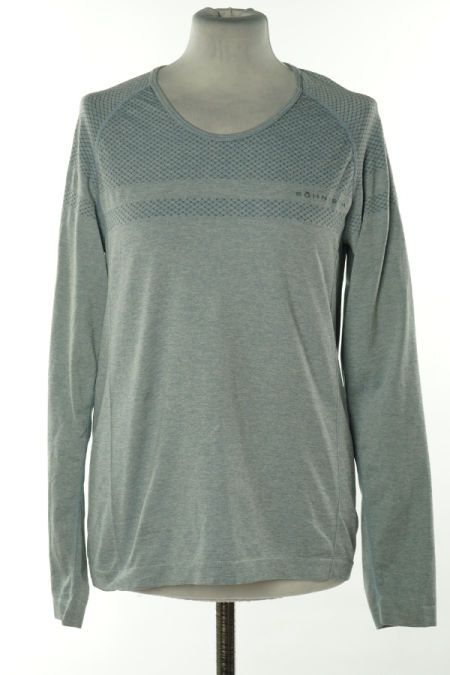 Bluzka sportowa szaro-niebieska