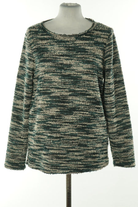 Sweter zielono-szary