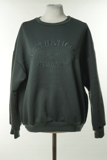 Bluza grafitowa z napisami