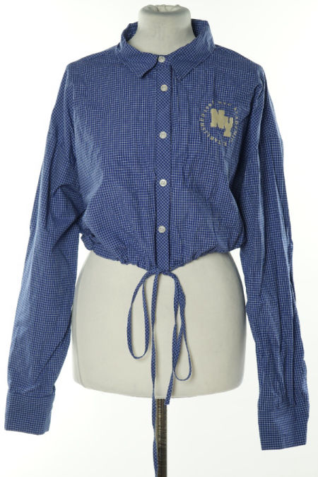 Koszula niebieska krótka kraciasta, PRIMARK