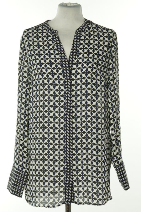 Koszula granatowo-biała wzorzysta, PRIMARK