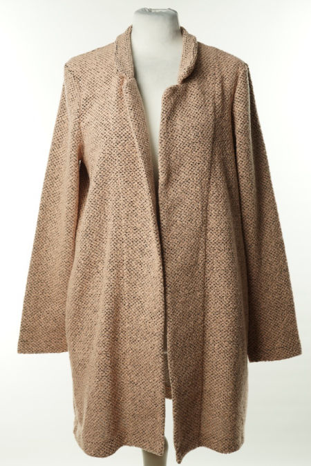 Narzutka sweterkowa różowa melanż