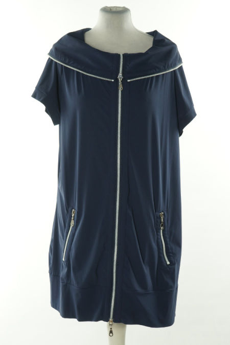 Sukienka granatowa na suwak