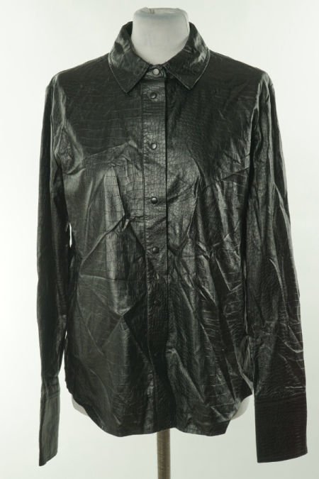 Koszula czarna ekoskóra