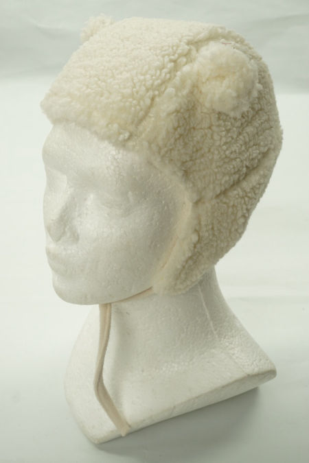 Czapka kremowa z uszami, H&M