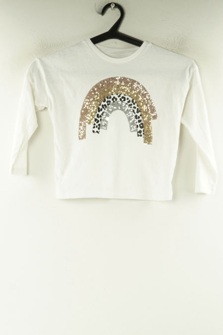 Bluzka biała tęcza