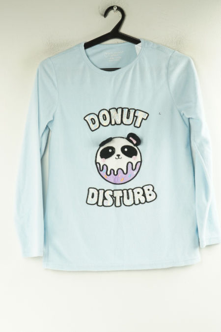 Bluzka piżamowa niebieska