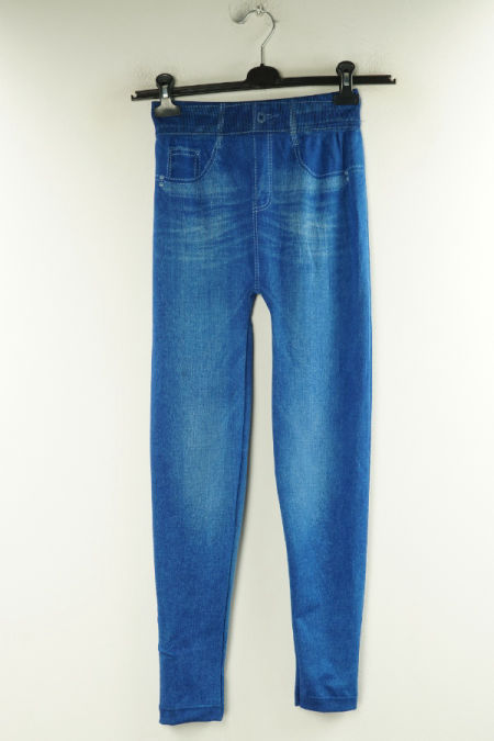 Legginsy niebieskie a'la spodnie