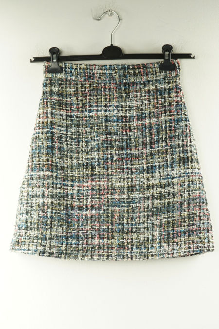 Spódnica czarna w białą kratkę