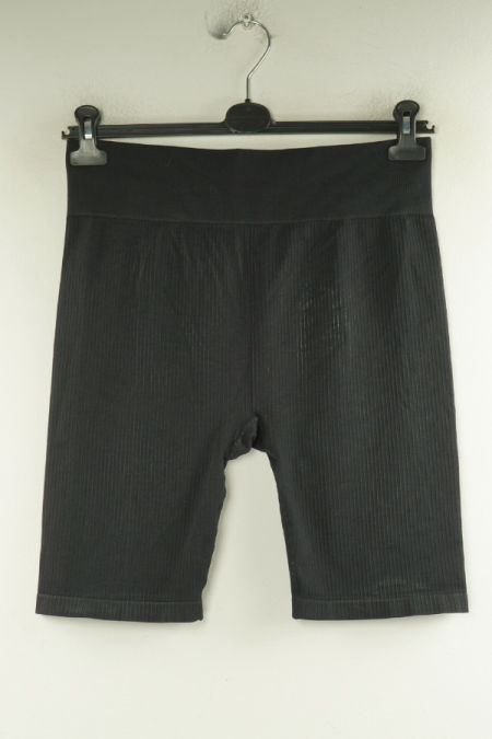 Krótkie kolarki prążkowane czarne