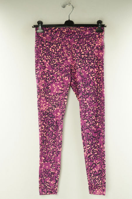 Legginsy różowe w kolorowe cętki