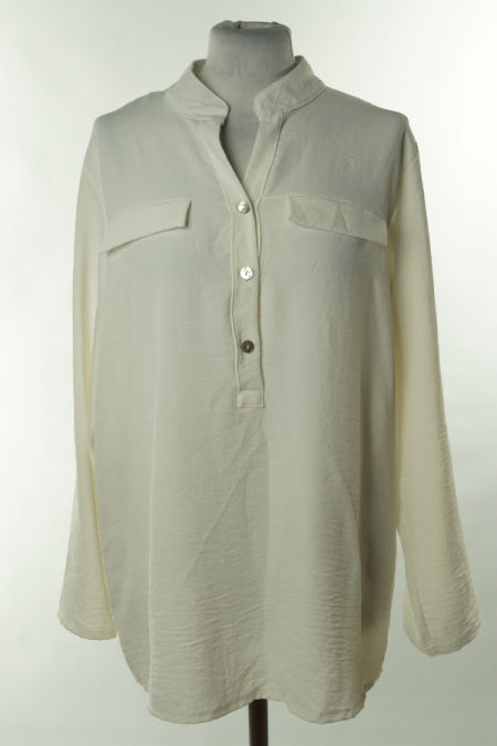 Bluzka biała z długim rękawem