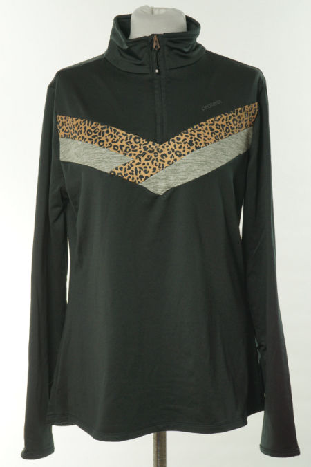 Bluza czarna sportowa z pasami