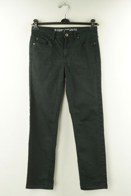 Spodnie czarne jeansowe z prostymi nogawkami