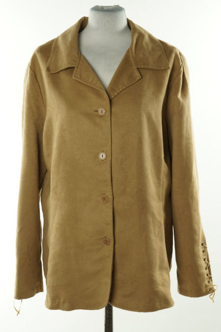 Marynarka beżowa zamszowa