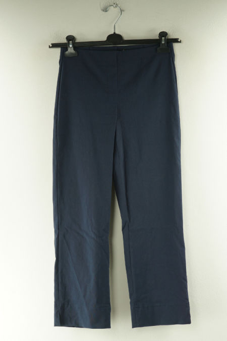 Spodnie materiałowe elastyczne granatowe