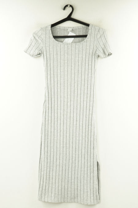 Sukienka szara prążkowana