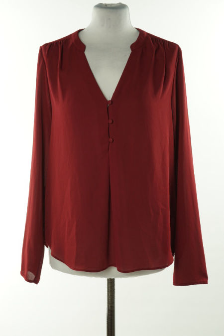 Bluzka bordowa gładka