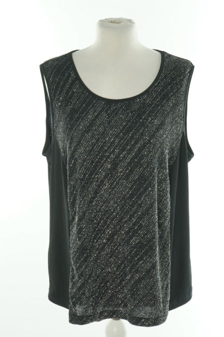 Bluzka czarna ze srebrną nitką